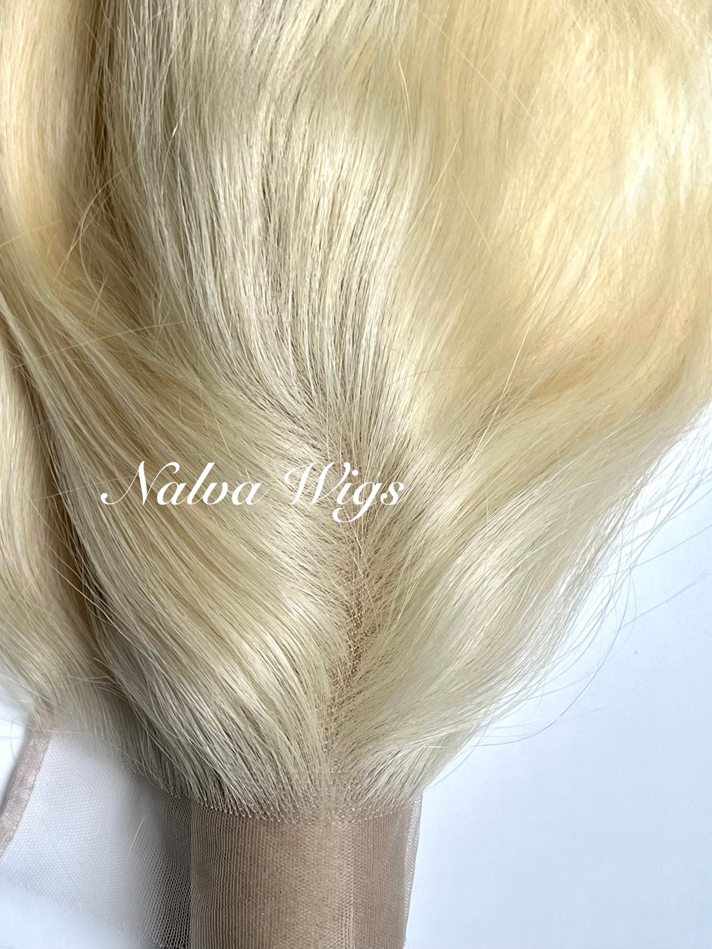 Real High Definition HD Swiss Lace 6 inch by 6 inch Blonde 613 Human Hair closure