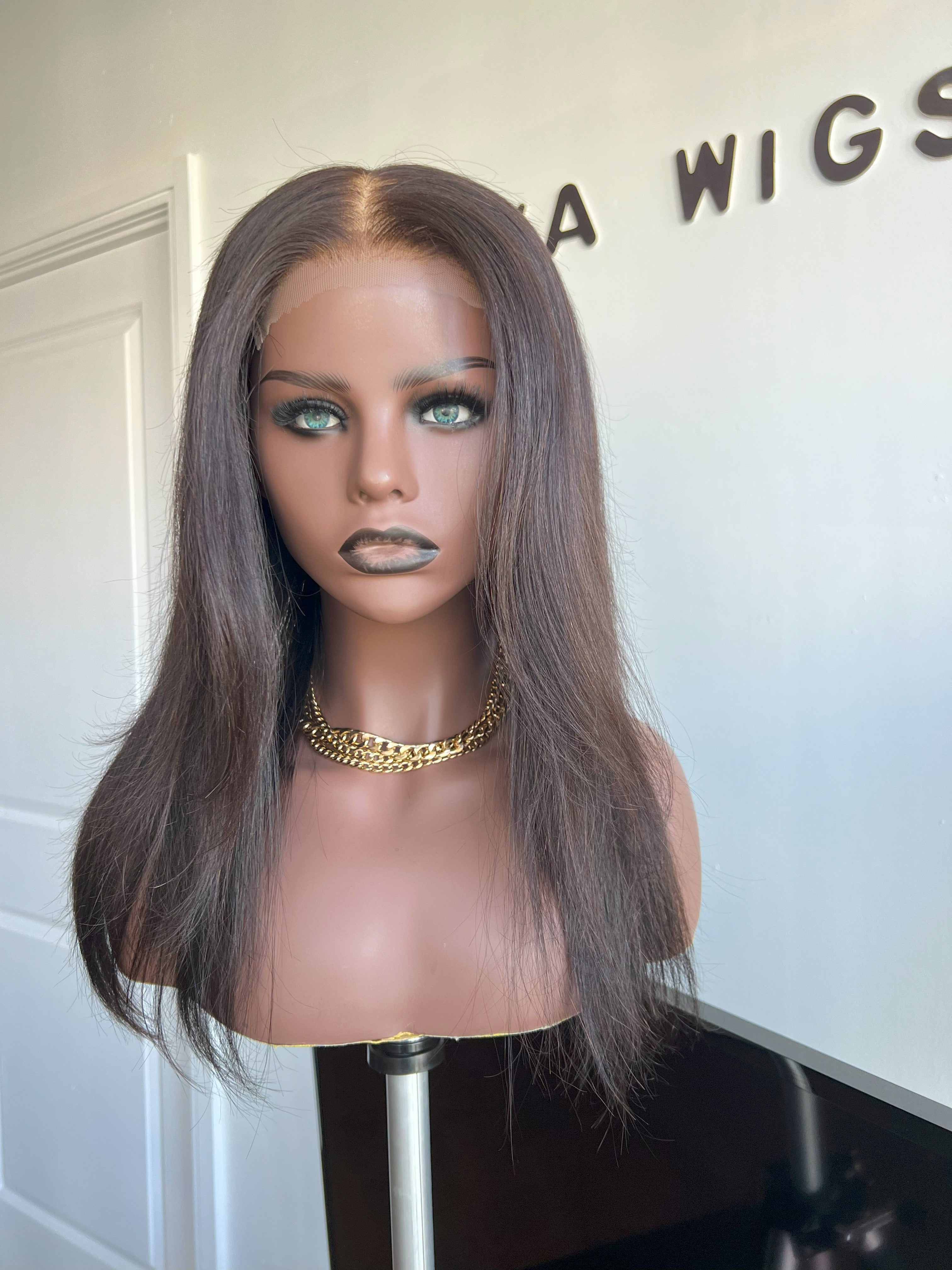 Luna Natural Dark Brown Hair Lace Front Wig Mississauga, ON Nalva