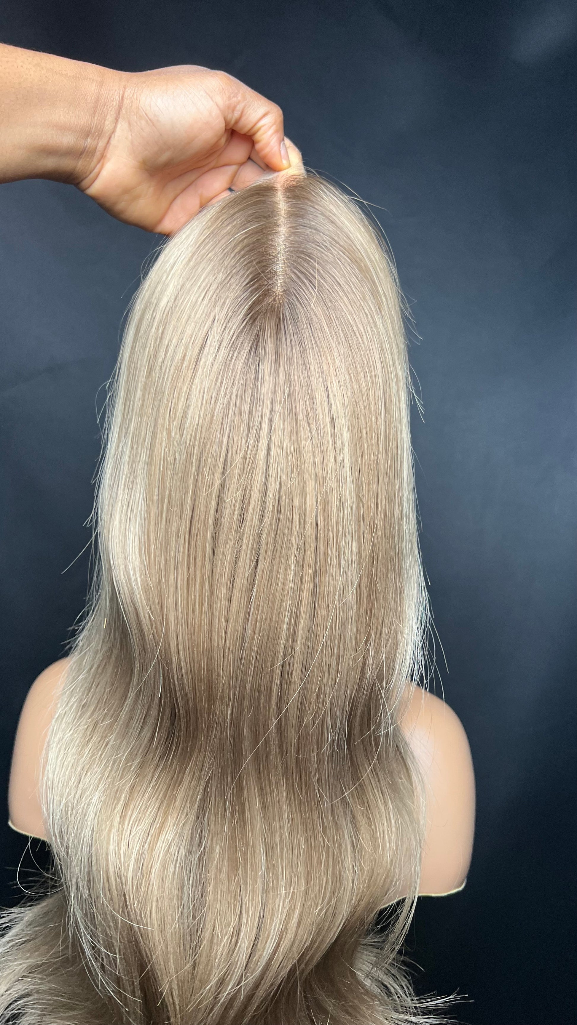 Light Brown Human Hair HD Lace Frontal Wig with Blonde Baby Highlights | HD Lace Frontal | Medical Wig, Alopecia Wigs, Breathable Wigs, Custom Bespoke wig, Short and Beginner Friendly | Winnipeg, Manitoba, Canada. | Winnipeg Wig shop. Synthetic Wig