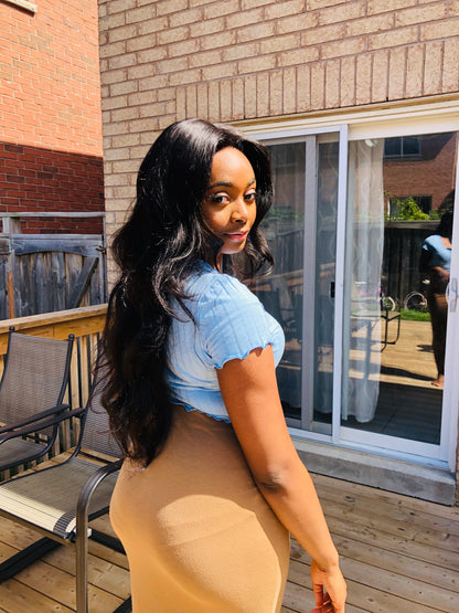 Affordable 100% Human Hair Lace Front Wig | Straight, Body Wave, Curly | 18–30 Inches | HD Lace