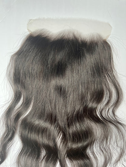 Natural 1B HD 9x6 inches Glueless Mini Frontal Lace Closure