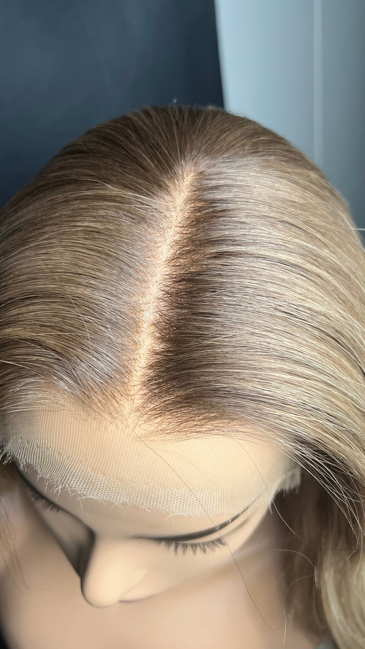 Light Brown Human Hair HD Lace Frontal Wig with Blonde Baby Highlights | HD Lace Frontal | Medical Wig, Alopecia Wigs, Breathable Wigs, Custom Bespoke wig, Short and Beginner Friendly | Winnipeg, Manitoba, Canada. | Winnipeg Wig shop. Synthetic Wig