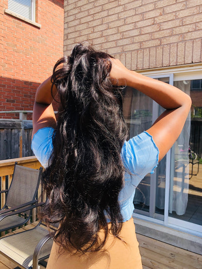 Affordable 100% Human Hair Lace Front Wig | Straight, Body Wave, Curly | 18–30 Inches | HD Lace