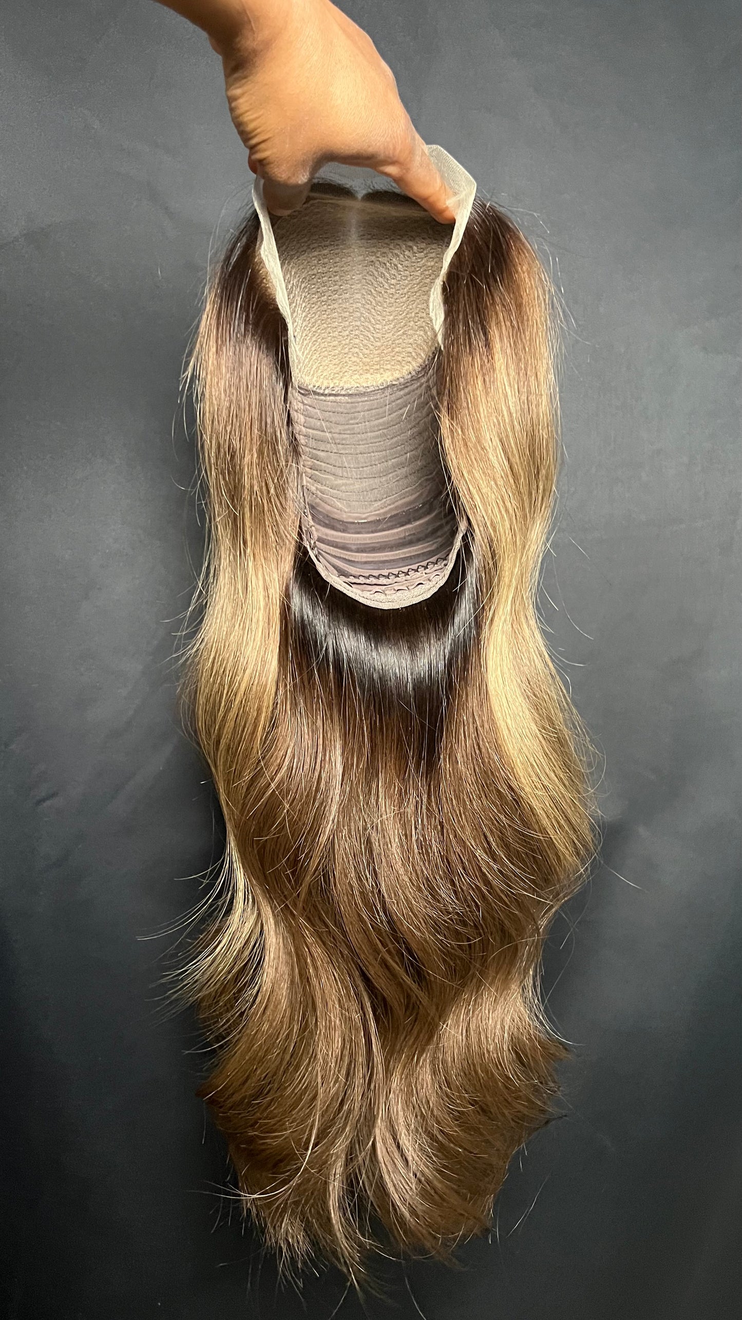 Light Brown Human Hair HD Lace Frontal Wig with Blonde Baby Highlights | HD Lace Frontal | Medical Wig, Alopecia Wigs, Breathable Wigs, Custom Bespoke wig, Short and Beginner Friendly | Winnipeg, Manitoba, Canada. | Winnipeg Wig shop. Synthetic Wig
