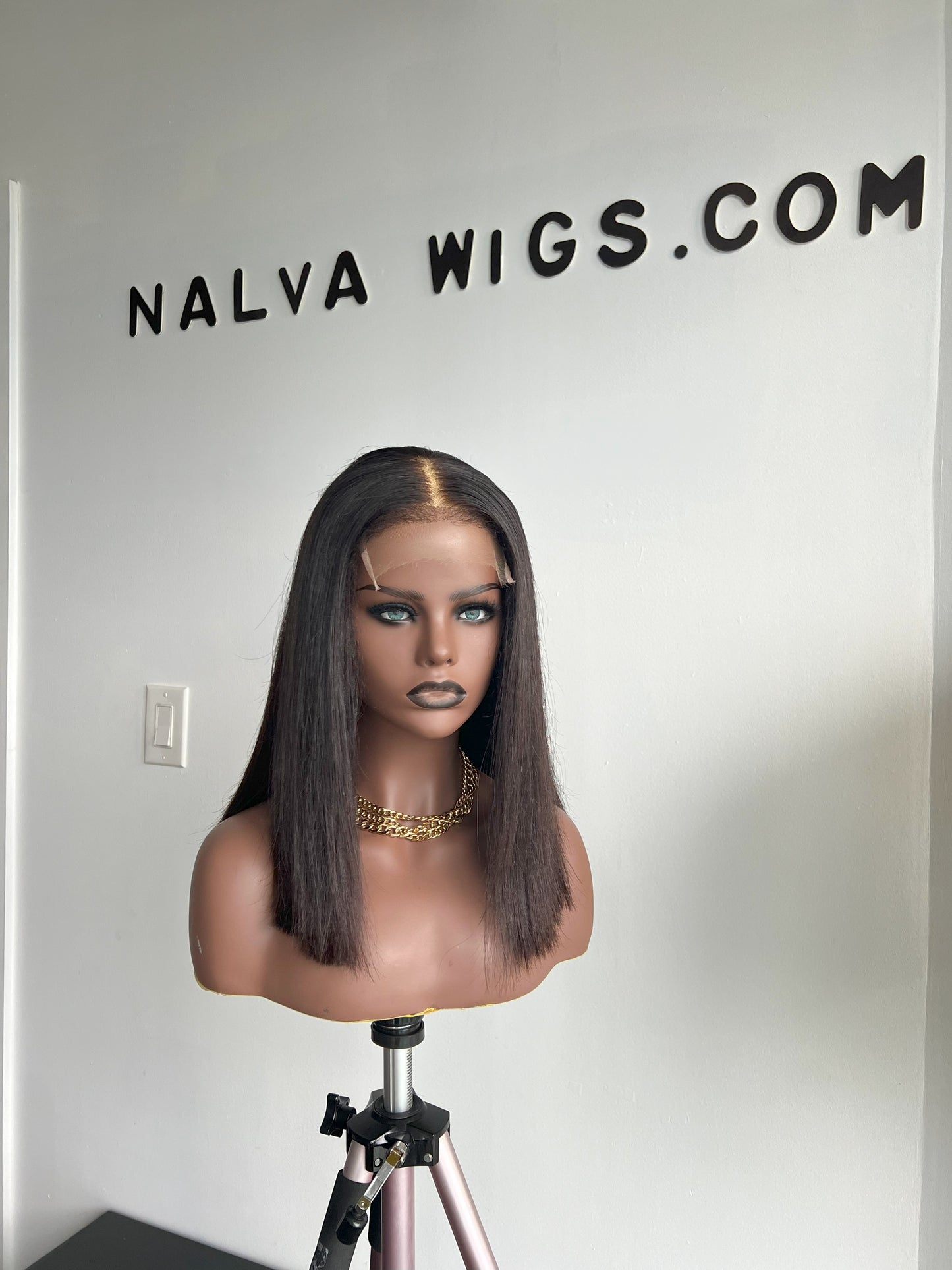 Olivia - Natural Dark Brown Hair Lace Front Wig | Mississauga, ON Luxury Lace Front wig made with single donor human hair. Light weight and beginner friendly. Details are 12” inches, Natural Dark Brown Hair Lace Closure, 150% Density.