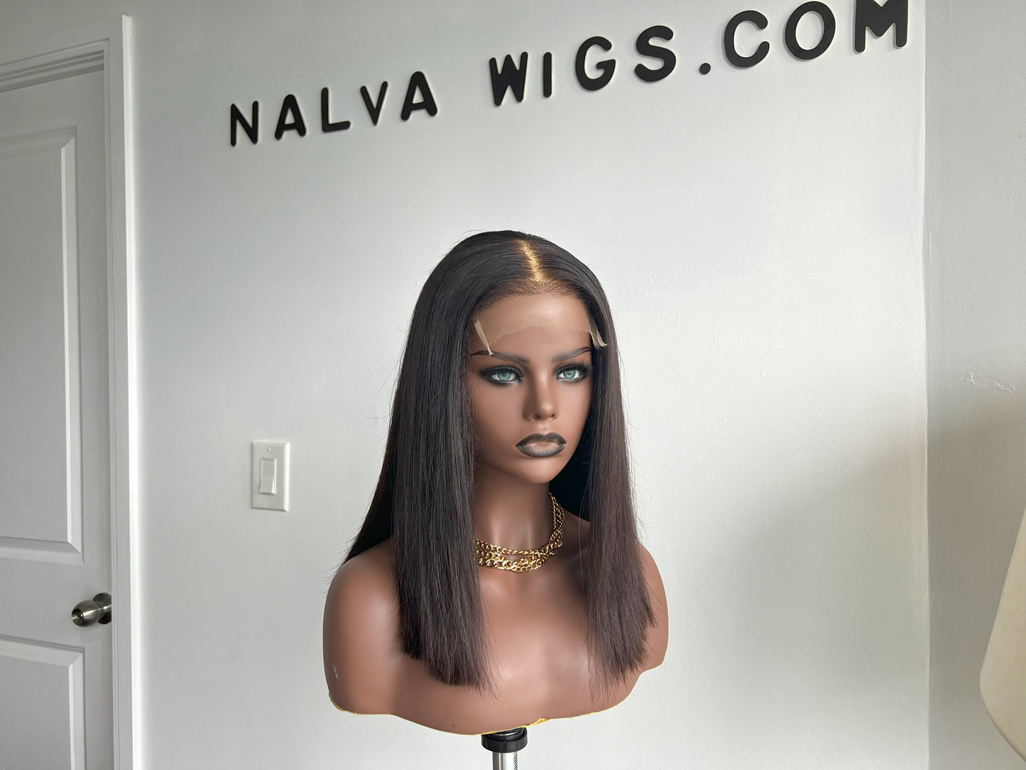 Olivia - Natural Dark Brown Hair Lace Front Wig | Mississauga, ON Luxury Lace Front wig made with single donor human hair. Light weight and beginner friendly. Details are 12” inches, Natural Dark Brown Hair Lace Closure, 150% Density.