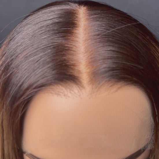 Light Brown Human Hair HD Lace Frontal Wig with Blonde Baby Highlights | HD Lace Frontal | Medical Wig, Alopecia Wigs, Breathable Wigs, Custom Bespoke wig, Short and Beginner Friendly | Winnipeg, Manitoba, Canada. | Winnipeg Wig shop. Synthetic Wig