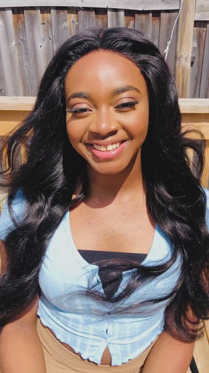 Affordable 100% Human Hair Lace Front Wig | Straight, Body Wave, Curly | 18–30 Inches | HD Lace