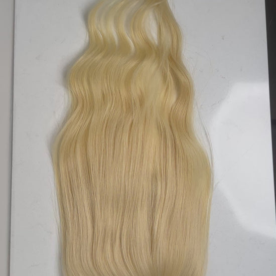 Real High Definition HD Swiss Lace 6 inch by 6 inch Blonde 613 Human Hair closure 