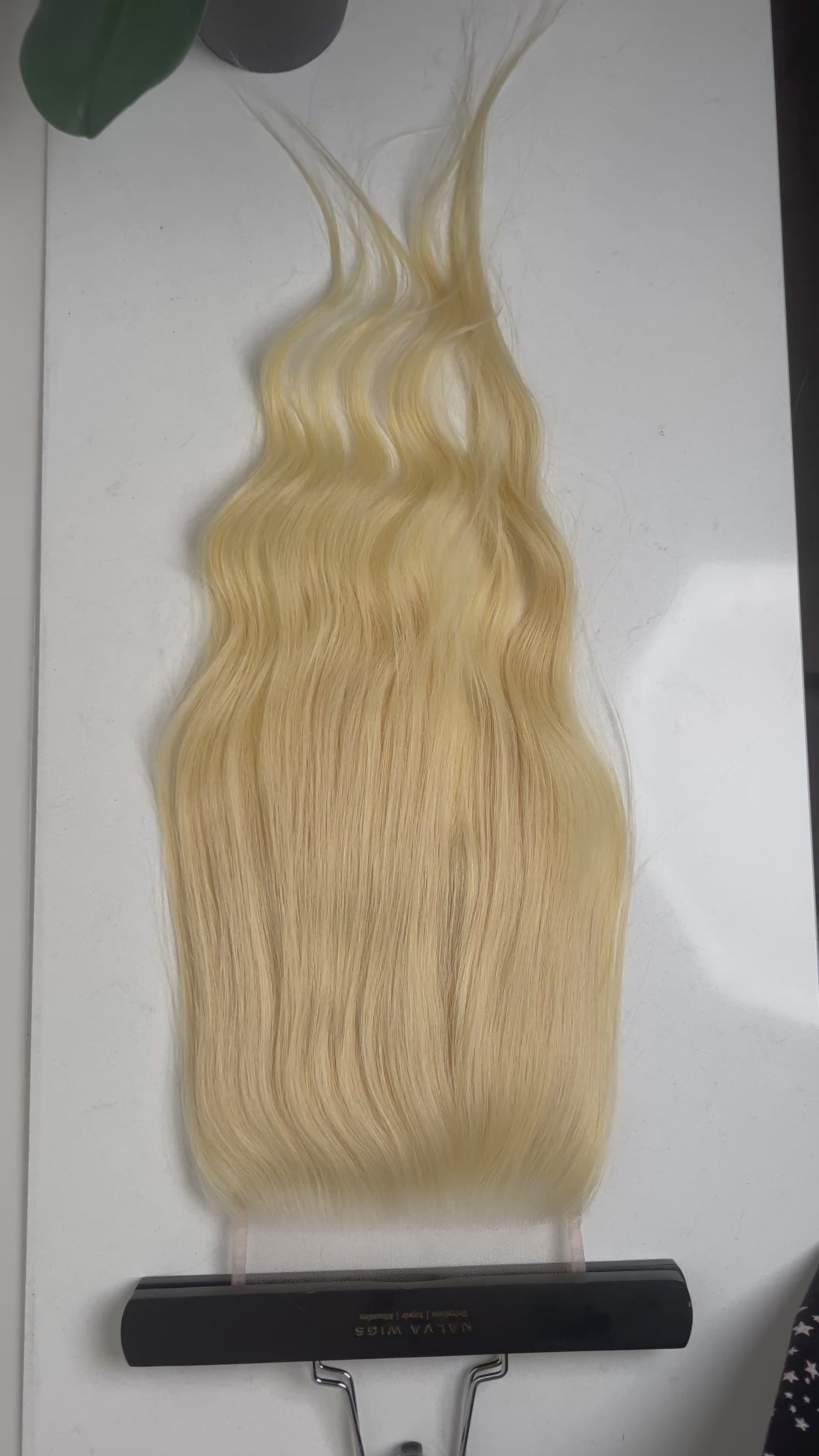 Real High Definition HD Swiss Lace 6 inch by 6 inch Blonde 613 Human Hair closure 