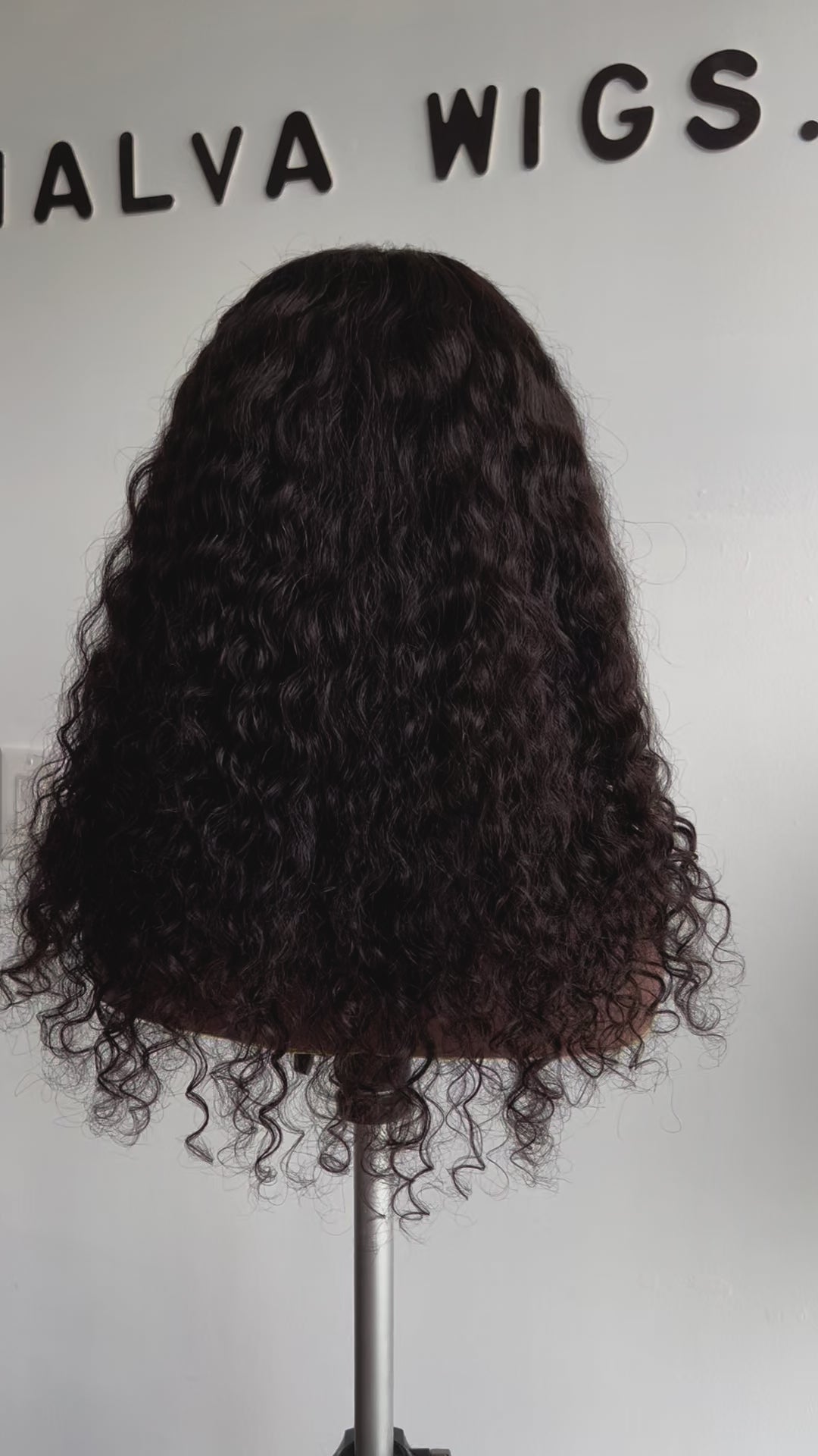 Luxury Curly Lace Front wig crafted with virgin human hair. Light weight and beginner friendly. Details are 18” inches, Natural Dark Brown Hair Lace Closure, 180% Density. Mississauga, Ontario