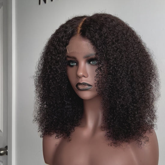 Luxury Lace Front wig crafted with Virgin human hair. Light weight and beginner friendly. Details are 18” inches, Natural Dark Brown Hair Lace Closure, 180% Density. Mississauga, Ontario