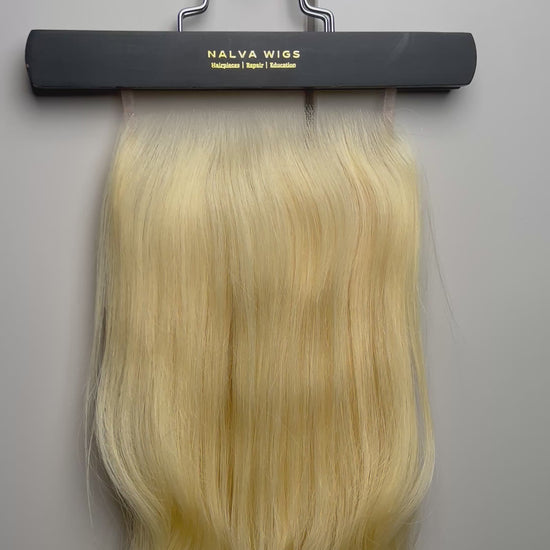 Real High Definition HD Swiss Lace 6 inch by 6 inch Blonde 613 Human Hair closure 