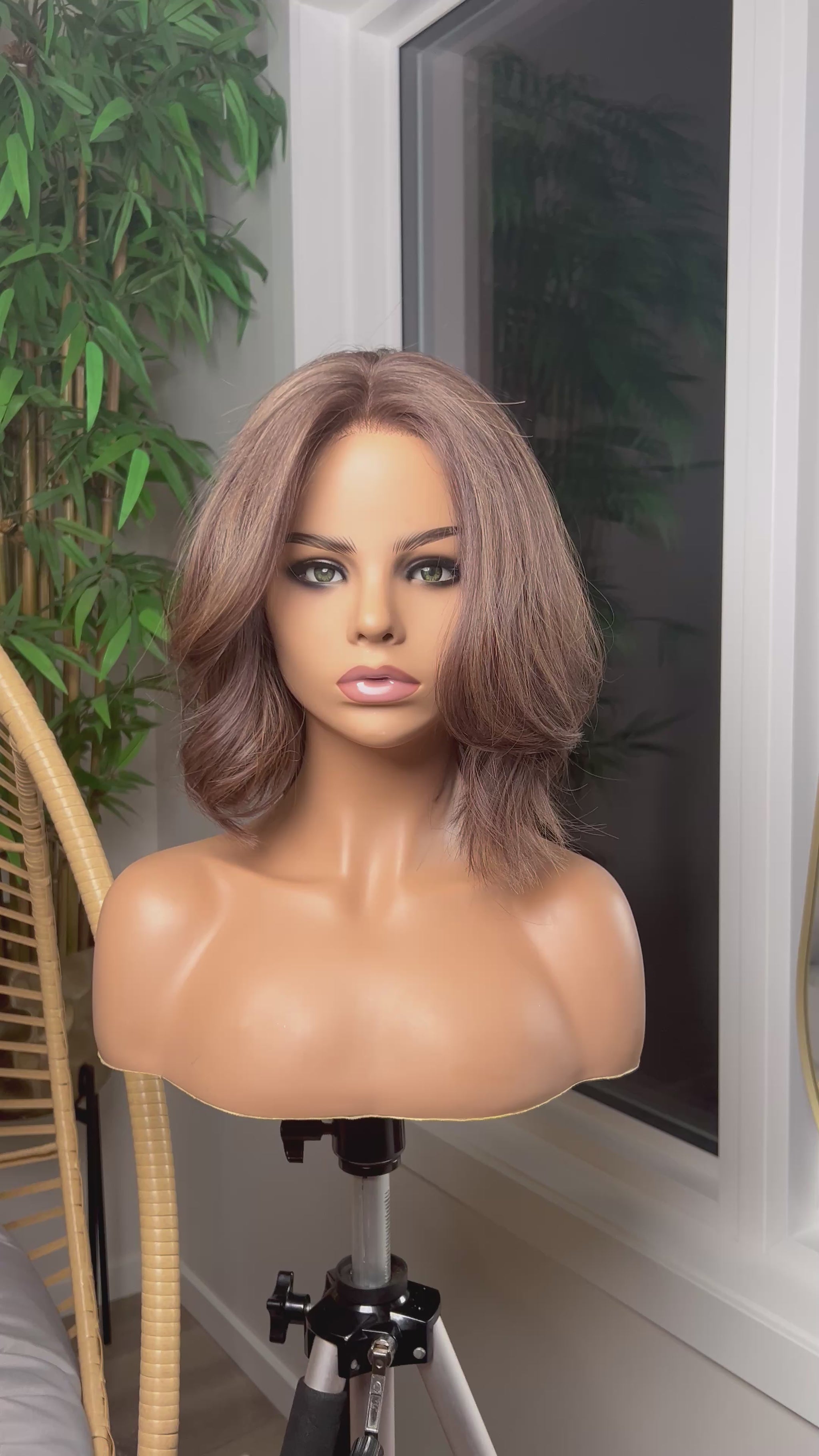 Light Brown Human Hair HD Lace Frontal Wig with Blonde Baby Highlights | HD Lace Frontal | Medical Wig, Alopecia Wigs, Breathable Wigs, Custom Bespoke wig, Short and Beginner Friendly | Winnipeg, Manitoba, Canada. | Winnipeg Wig shop.