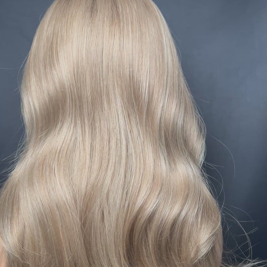Light Brown Human Hair HD Lace Frontal Wig with Blonde Baby Highlights | HD Lace Frontal | Medical Wig, Alopecia Wigs, Breathable Wigs, Custom Bespoke wig, Short and Beginner Friendly | Winnipeg, Manitoba, Canada. | Winnipeg Wig shop. Synthetic Wig