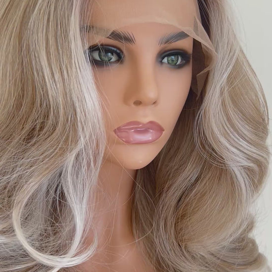 Light Brown Human Hair HD Lace Frontal Wig with Blonde Baby Highlights | HD Lace Frontal | Medical Wig, Alopecia Wigs, Breathable Wigs, Custom Bespoke wig, Short and Beginner Friendly | Winnipeg, Manitoba, Canada. | Winnipeg Wig shop. Synthetic Wig