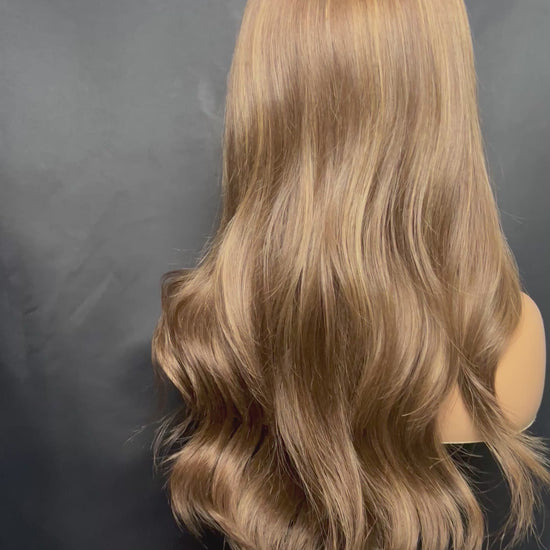 Light Brown Human Hair HD Lace Frontal Wig with Blonde Baby Highlights | HD Lace Frontal | Medical Wig, Alopecia Wigs, Breathable Wigs, Custom Bespoke wig, Short and Beginner Friendly | Winnipeg, Manitoba, Canada. | Winnipeg Wig shop. Synthetic Wig